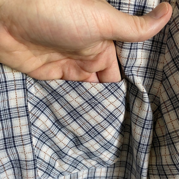 London Prodigy Men's Short Sleeve Button Up Shirt Size Large Inner Collar‎ Trim - Picture 5 of 12